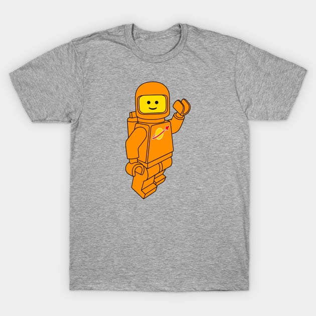 Spaceman! (Orange) T-Shirt by HenriDefense